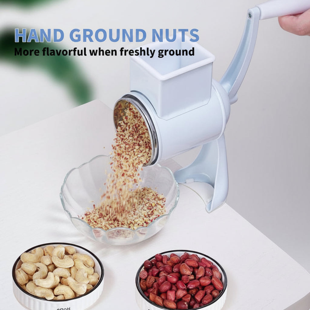 5-in-1 Manual Drum Grater