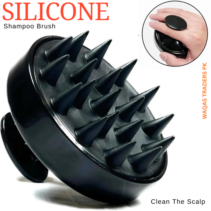 Silicone Shampoo Scalp Massage Brush - Bath Comb Care Tool