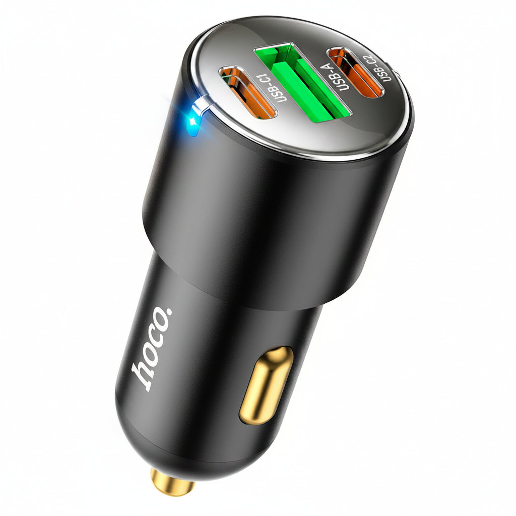 Hoco - 3 Port Car Charger (NZ6)