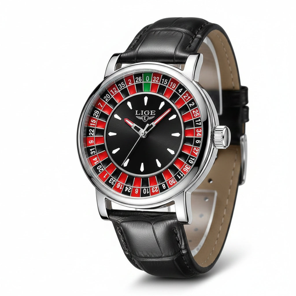 LIGE Roulette Dial Watch