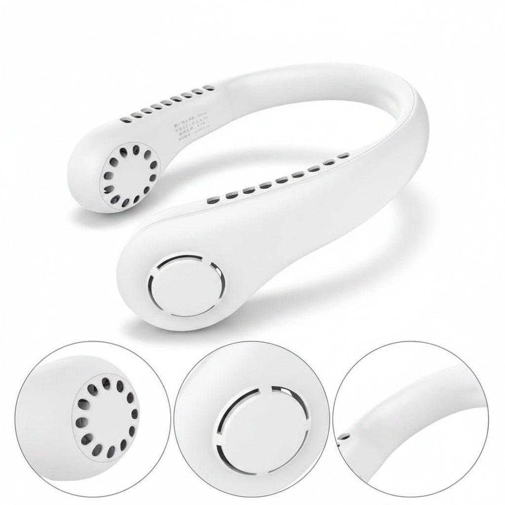 Portable Neck Fan USB Rechargeable | Hands Free Cooling Fan